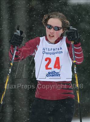 Thumbnail 3 in NYSPHSAA Girls 7.5K Nordic Skate Race @ Lake Placid photogallery.