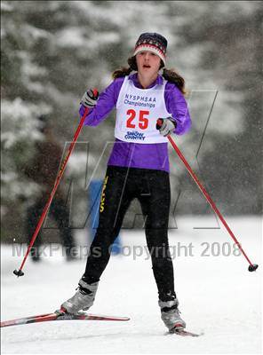 Thumbnail 1 in NYSPHSAA Girls 7.5K Nordic Skate Race @ Lake Placid photogallery.