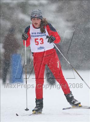 Thumbnail 1 in NYSPHSAA Girls 7.5K Nordic Skate Race @ Lake Placid photogallery.