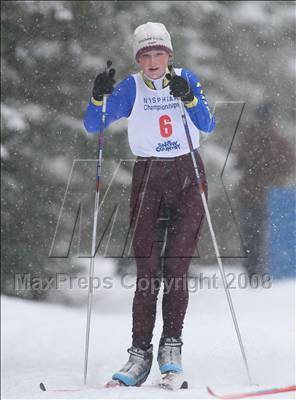 Thumbnail 1 in NYSPHSAA Girls 7.5K Nordic Skate Race @ Lake Placid photogallery.