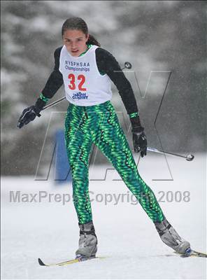 Thumbnail 1 in NYSPHSAA Girls 7.5K Nordic Skate Race @ Lake Placid photogallery.