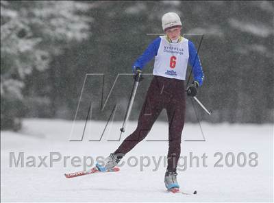 Thumbnail 1 in NYSPHSAA Girls 7.5K Nordic Skate Race @ Lake Placid photogallery.