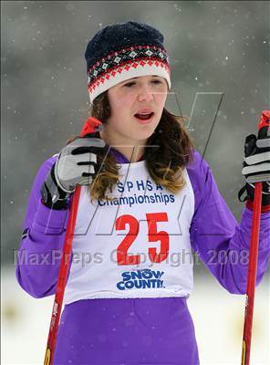 Thumbnail 3 in NYSPHSAA Girls 7.5K Nordic Skate Race @ Lake Placid photogallery.