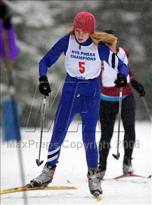 Thumbnail 3 in NYSPHSAA Girls 7.5K Nordic Skate Race @ Lake Placid photogallery.