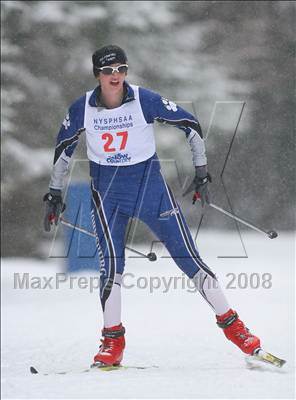 Thumbnail 3 in NYSPHSAA Girls 7.5K Nordic Skate Race @ Lake Placid photogallery.