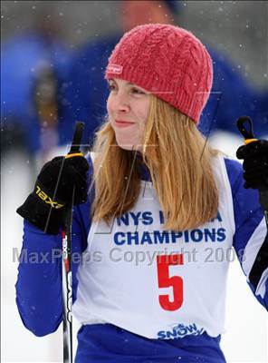 Thumbnail 3 in NYSPHSAA Girls 7.5K Nordic Skate Race @ Lake Placid photogallery.