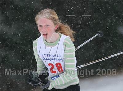 Thumbnail 3 in NYSPHSAA Girls 7.5K Nordic Skate Race @ Lake Placid photogallery.