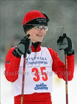 Thumbnail 3 in NYSPHSAA Girls 7.5K Nordic Skate Race @ Lake Placid photogallery.