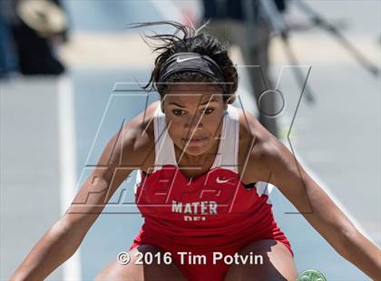 Thumbnail 3 in CIF Southern Section Girls Track and Field Division Finals photogallery.