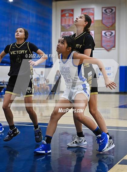 Thumbnail 3 in Victory Christian Academy vs. La Jolla Country Day photogallery.