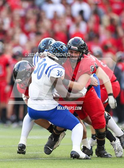 Thumbnail 2 in Coppell vs. Byron Nelson (UIL 6A Football Regional Semi-Final) photogallery.
