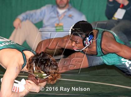 Thumbnail 1 in NYSPHSAA Championships (Division I Semifinals, 99-126 Lbs.) photogallery.