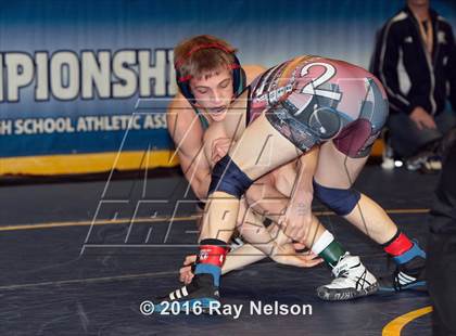 Thumbnail 2 in NYSPHSAA Championships (Division I Semifinals, 99-126 Lbs.) photogallery.