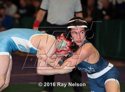 Thumbnail 1 in NYSPHSAA Championships (Division I Semifinals, 99-126 Lbs.) photogallery.
