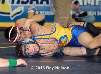 Thumbnail 2 in NYSPHSAA Championships (Division I Semifinals, 99-126 Lbs.) photogallery.