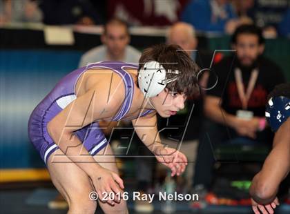 Thumbnail 3 in NYSPHSAA Championships (Division I Semifinals, 99-126 Lbs.) photogallery.