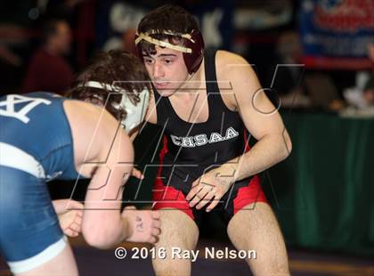 Thumbnail 1 in NYSPHSAA Championships (Division I Semifinals, 99-126 Lbs.) photogallery.