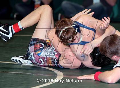 Thumbnail 3 in NYSPHSAA Championships (Division I Semifinals, 99-126 Lbs.) photogallery.