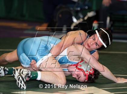 Thumbnail 2 in NYSPHSAA Championships (Division I Semifinals, 99-126 Lbs.) photogallery.