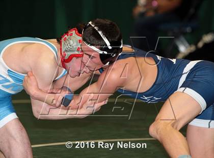 Thumbnail 3 in NYSPHSAA Championships (Division I Semifinals, 99-126 Lbs.) photogallery.