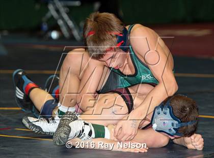Thumbnail 3 in NYSPHSAA Championships (Division I Semifinals, 99-126 Lbs.) photogallery.