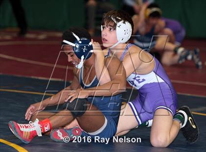 Thumbnail 1 in NYSPHSAA Championships (Division I Semifinals, 99-126 Lbs.) photogallery.