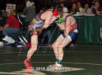 Thumbnail 3 in NYSPHSAA Championships (Division I Semifinals, 99-126 Lbs.) photogallery.