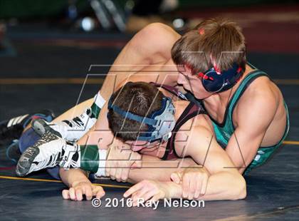 Thumbnail 1 in NYSPHSAA Championships (Division I Semifinals, 99-126 Lbs.) photogallery.