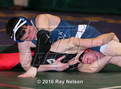 Thumbnail 2 in NYSPHSAA Championships (Division I Semifinals, 99-126 Lbs.) photogallery.