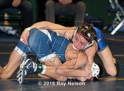 Thumbnail 1 in NYSPHSAA Championships (Division I Semifinals, 99-126 Lbs.) photogallery.