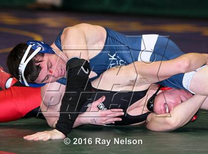 Thumbnail 3 in NYSPHSAA Championships (Division I Semifinals, 99-126 Lbs.) photogallery.