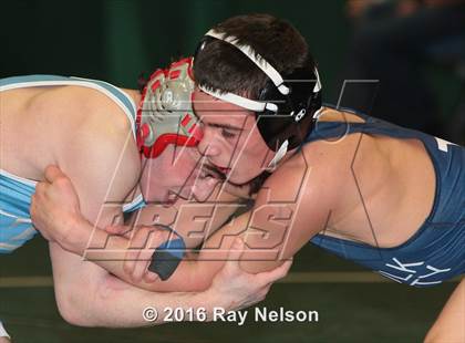 Thumbnail 1 in NYSPHSAA Championships (Division I Semifinals, 99-126 Lbs.) photogallery.