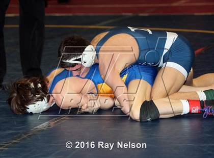 Thumbnail 1 in NYSPHSAA Championships (Division I Semifinals, 99-126 Lbs.) photogallery.