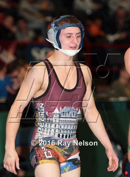 Thumbnail 2 in NYSPHSAA Championships (Division I Semifinals, 99-126 Lbs.) photogallery.