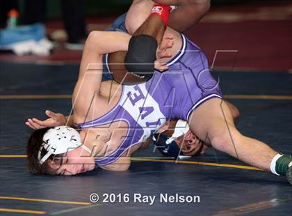 Thumbnail 1 in NYSPHSAA Championships (Division I Semifinals, 99-126 Lbs.) photogallery.