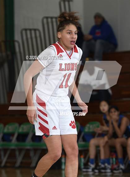 Thumbnail 1 in Woodside Priory vs. McClatchy (MLK Showcase) photogallery.