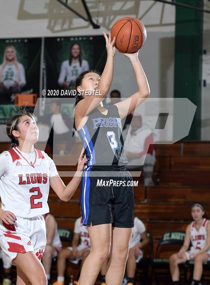 Thumbnail 3 in Woodside Priory vs. McClatchy (MLK Showcase) photogallery.