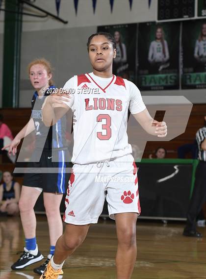 Thumbnail 2 in Woodside Priory vs. McClatchy (MLK Showcase) photogallery.