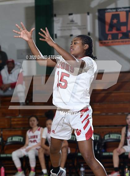 Thumbnail 1 in Woodside Priory vs. McClatchy (MLK Showcase) photogallery.