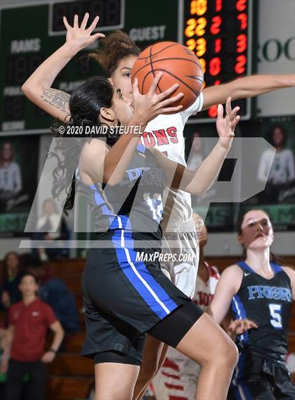 Thumbnail 3 in Woodside Priory vs. McClatchy (MLK Showcase) photogallery.