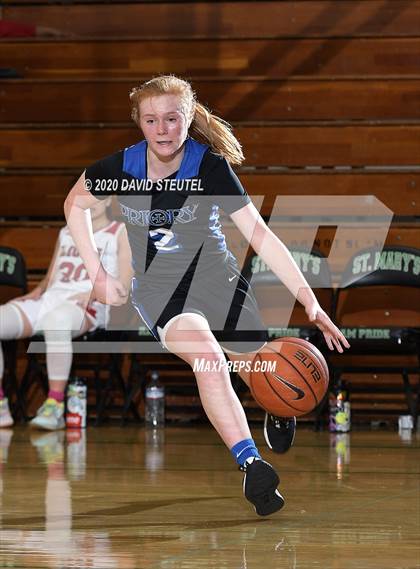 Thumbnail 1 in Woodside Priory vs. McClatchy (MLK Showcase) photogallery.