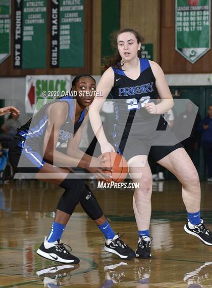Thumbnail 3 in Woodside Priory vs. McClatchy (MLK Showcase) photogallery.