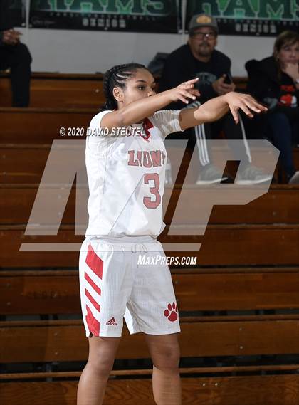 Thumbnail 3 in Woodside Priory vs. McClatchy (MLK Showcase) photogallery.
