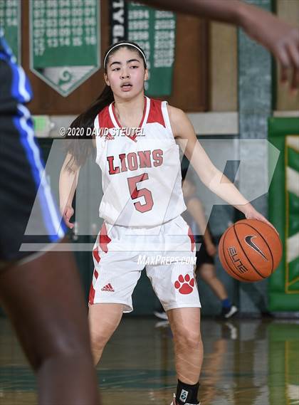 Thumbnail 2 in Woodside Priory vs. McClatchy (MLK Showcase) photogallery.