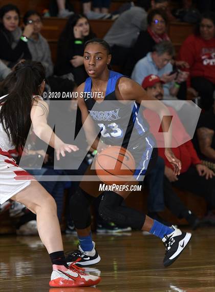 Thumbnail 2 in Woodside Priory vs. McClatchy (MLK Showcase) photogallery.