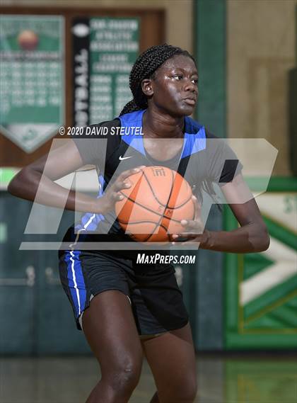 Thumbnail 3 in Woodside Priory vs. McClatchy (MLK Showcase) photogallery.