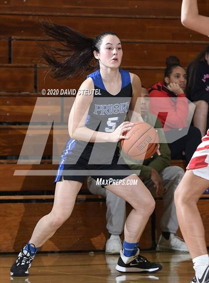 Thumbnail 2 in Woodside Priory vs. McClatchy (MLK Showcase) photogallery.