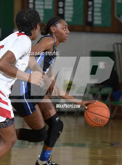 Thumbnail 2 in Woodside Priory vs. McClatchy (MLK Showcase) photogallery.