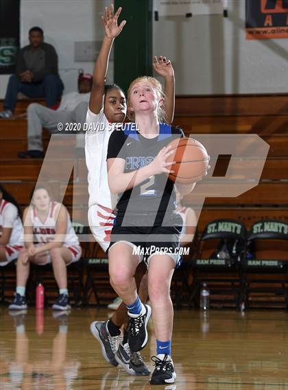 Thumbnail 2 in Woodside Priory vs. McClatchy (MLK Showcase) photogallery.