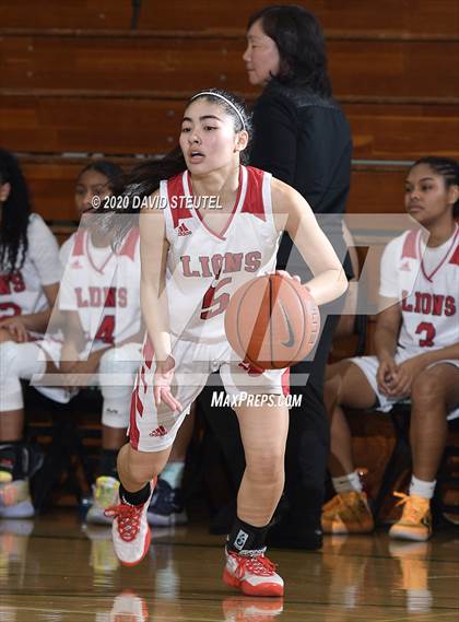 Thumbnail 2 in Woodside Priory vs. McClatchy (MLK Showcase) photogallery.
